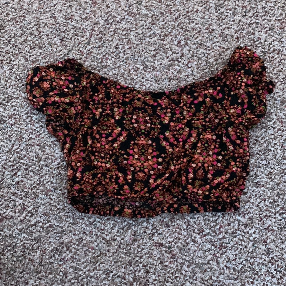 Off the shoulder crop top